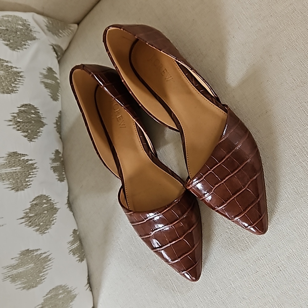 J Crew leather flats